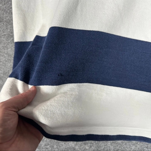 Barbarian Rugby Shirt Hoodie Mens Small Striped Heavy CREW Rowing - Picture 3 of 16